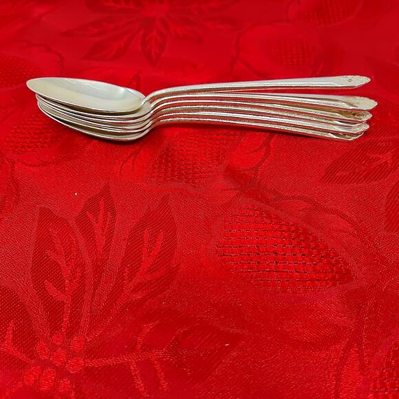 6 TeaSps Holmes & Edwards LOVELY LADY Teaspoons International Silver Plate 1937 - Picture 15 of 16